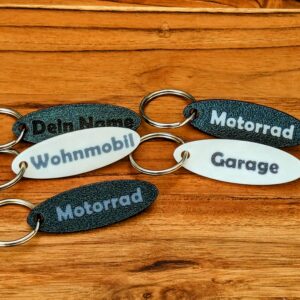 Personalisierbare Schl&uuml;sselanh&auml;nger &ndash; 3D-gedruckt, individuell anpassbar Keyholder