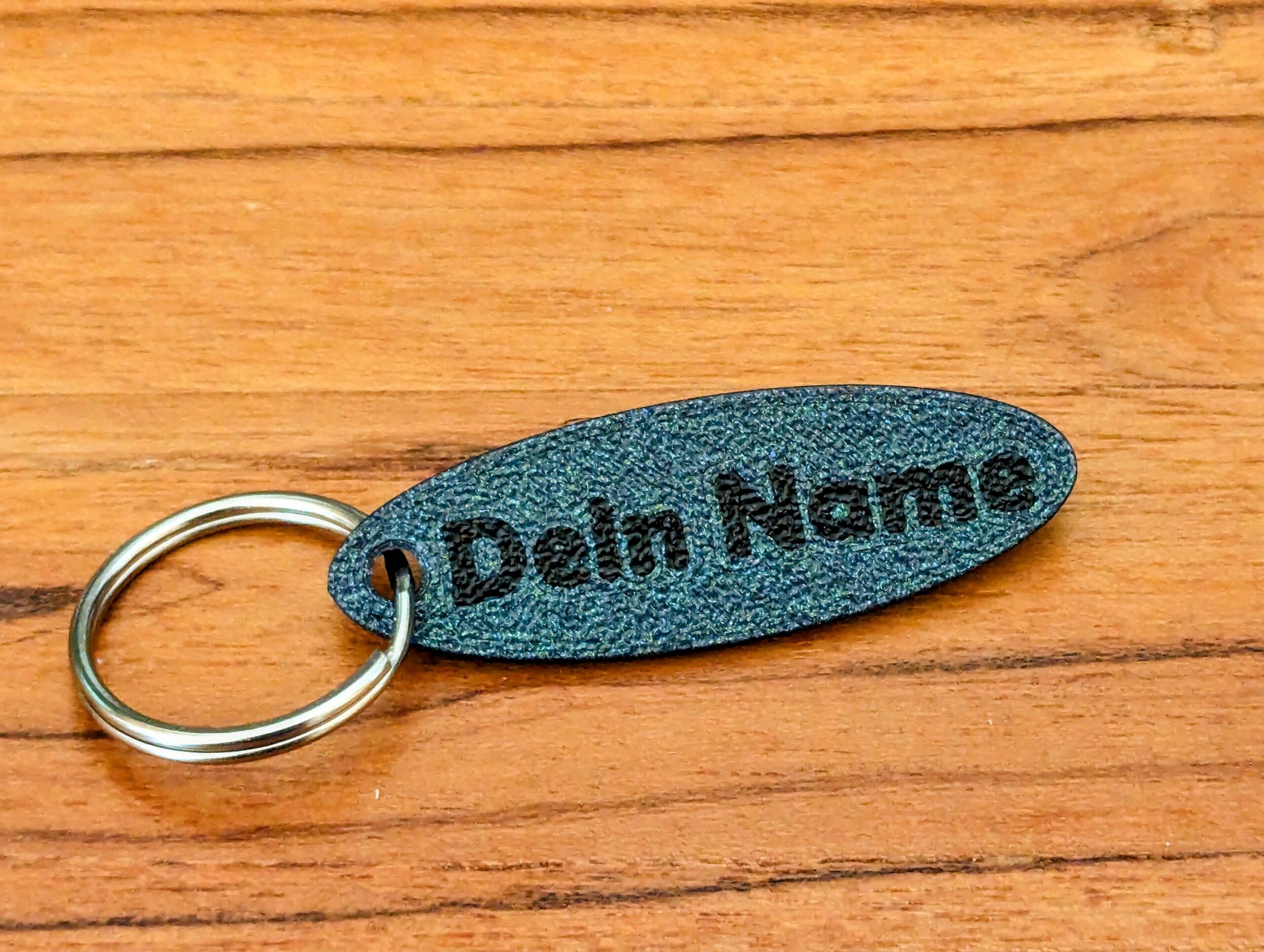 Personalisierbare Schlüsselanhänger 2 Zeilen – 3D-gedruckt, individuell anpassbar Keyholder – Bild 4