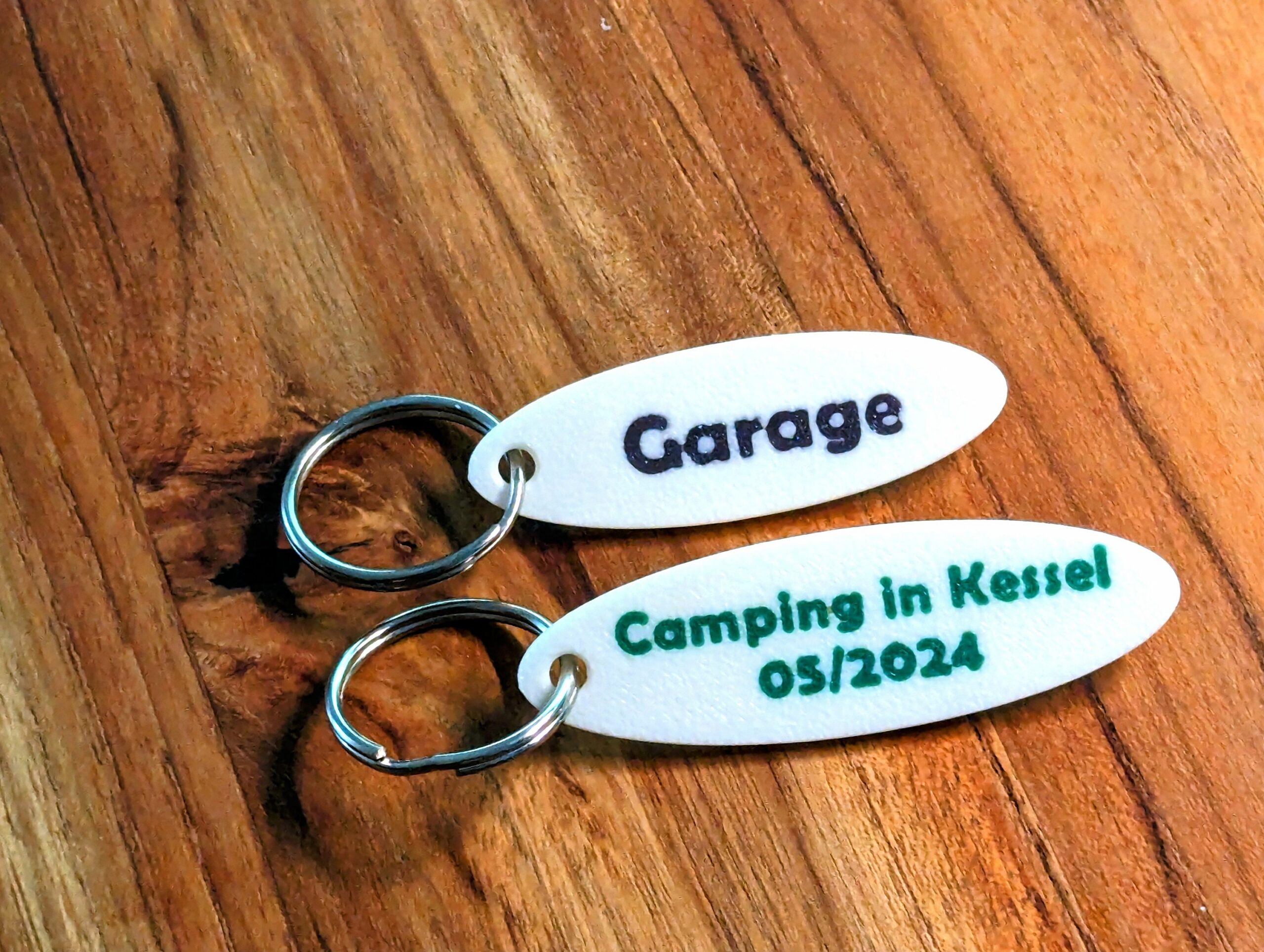 Personalisierbare Schlüsselanhänger 2 Zeilen – 3D-gedruckt, individuell anpassbar Keyholder – Bild 2