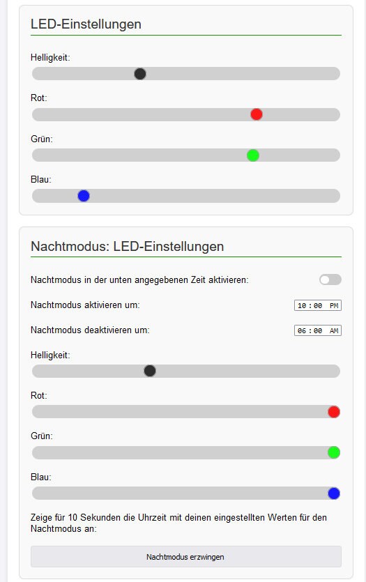 Wortuhr Bausatz DIY – 3D-gedrucktes Gehäuse für ESP8266 & RGB-LEDs, Deutsch & Englisch (Elektronik nicht enthalten) – Bild 7