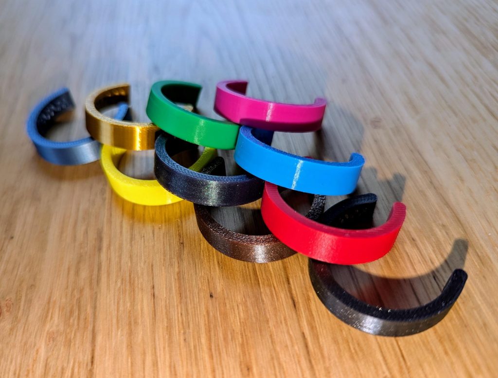 Bunte Flaschenmarker 5 oder 10 Stück – 3D-gedruckt, für Hochzeit, Geburtstag und Party