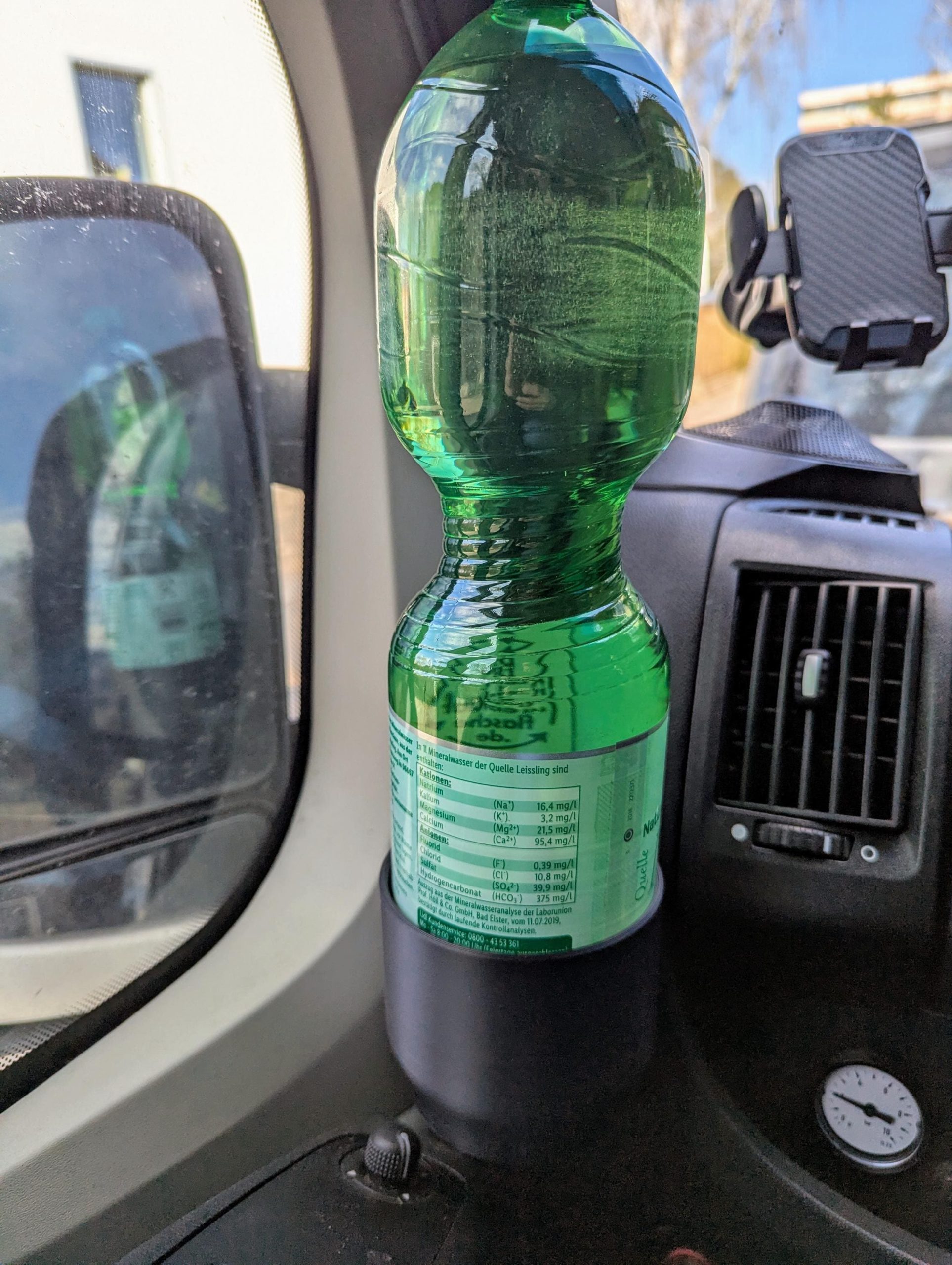 Getränkehalter Fiat Ducato Citroën Jumper Peugeot Boxer – 3D-gedruckt, ASA, UV-beständig, bis 1,5L – Bild 2